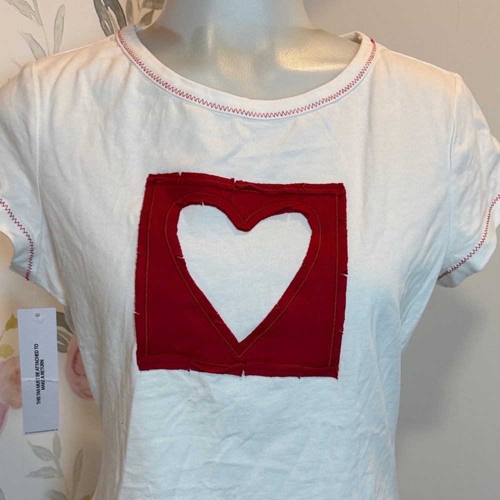 Princess Polly We’re Lovers Baby Tee White Sz 10 NWT - Picture 5 of 6